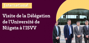 Retour en images sur la visite de la Délégation de l'Université de Niigata à l'ISVV – Lundi 17 Février 
